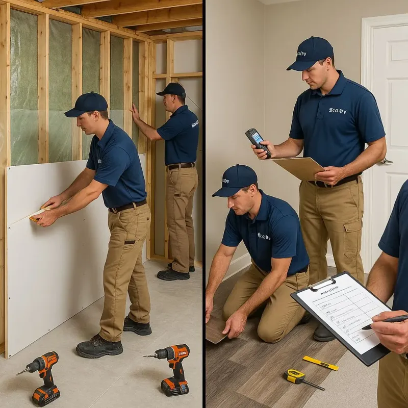 Repairs and Reconstruction process in DeKalb, IL
